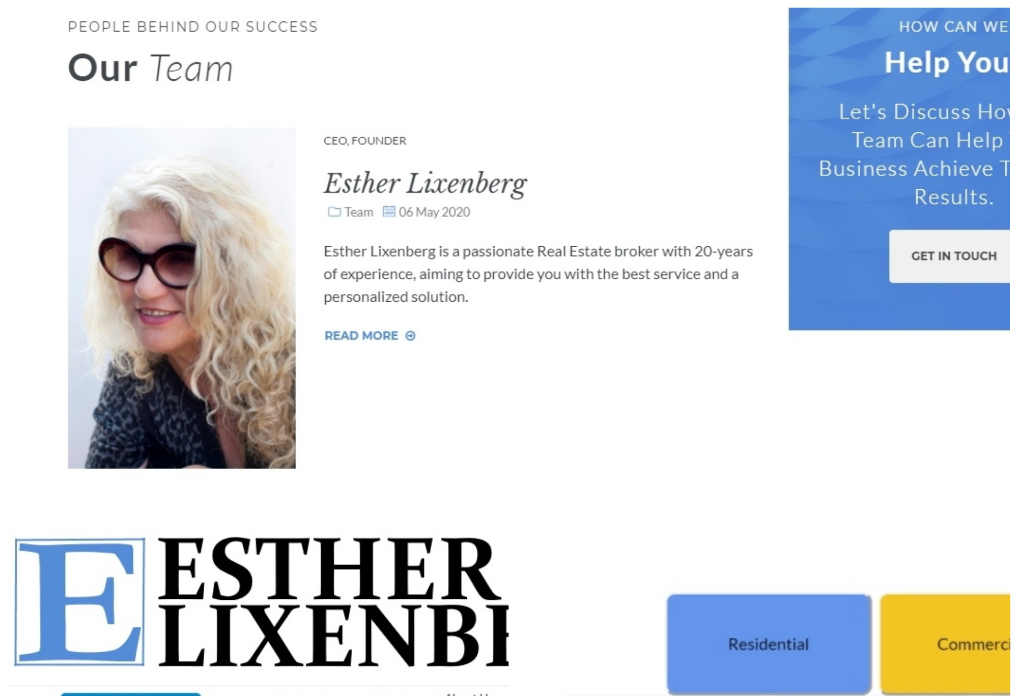 Esther Lixenberg - Real Estate Solution